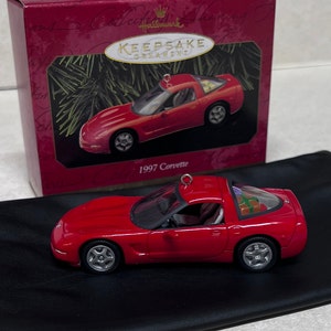 Vintage 1997 Hallmark Keepsake Handcrafted Ornament - Torch Red Corvette