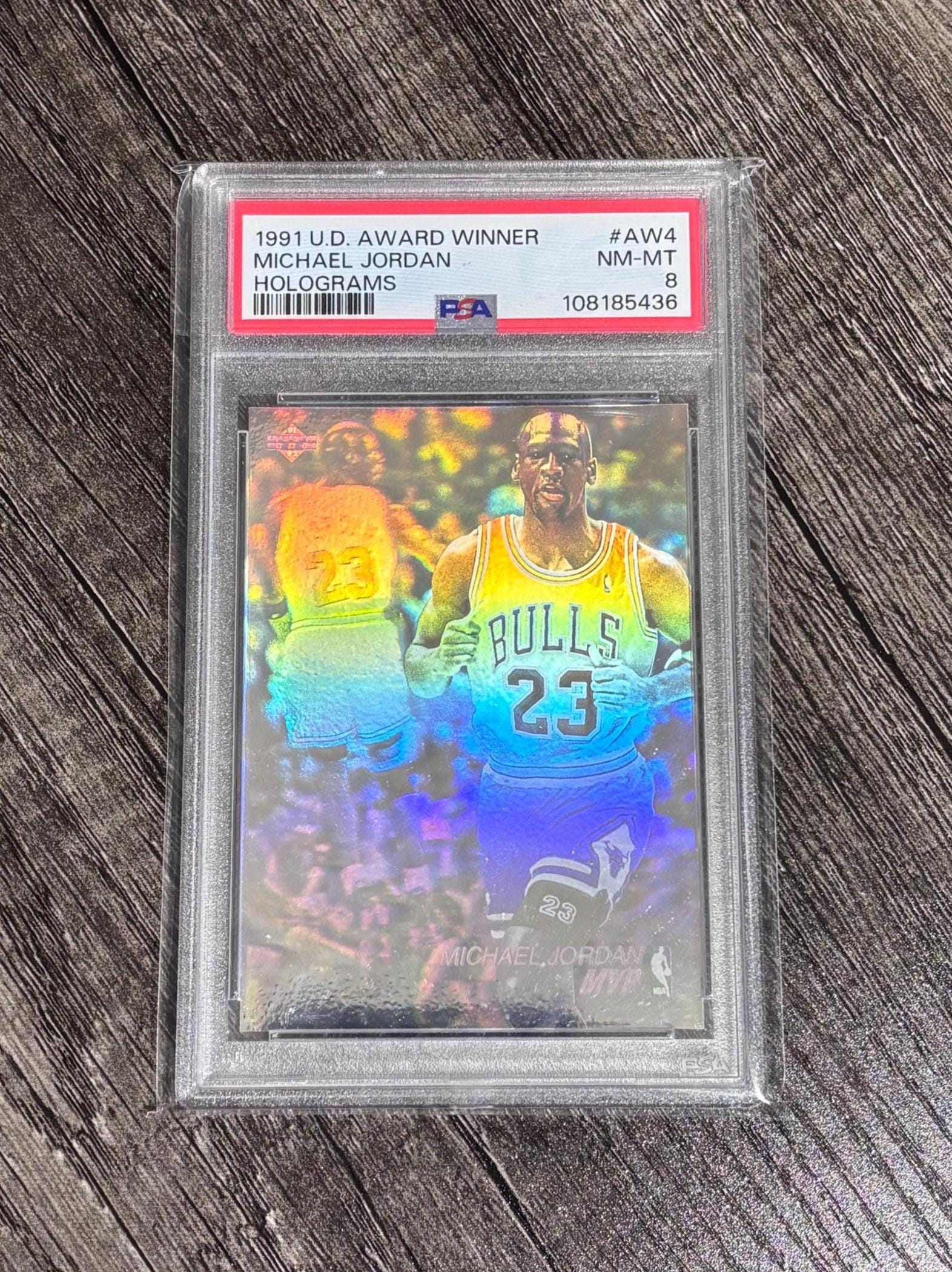 1991 Upper Deck Michael Jordan AW4 Hologram PSA 8 Rare Insert Vintage Basketball  Card - Etsy Canada