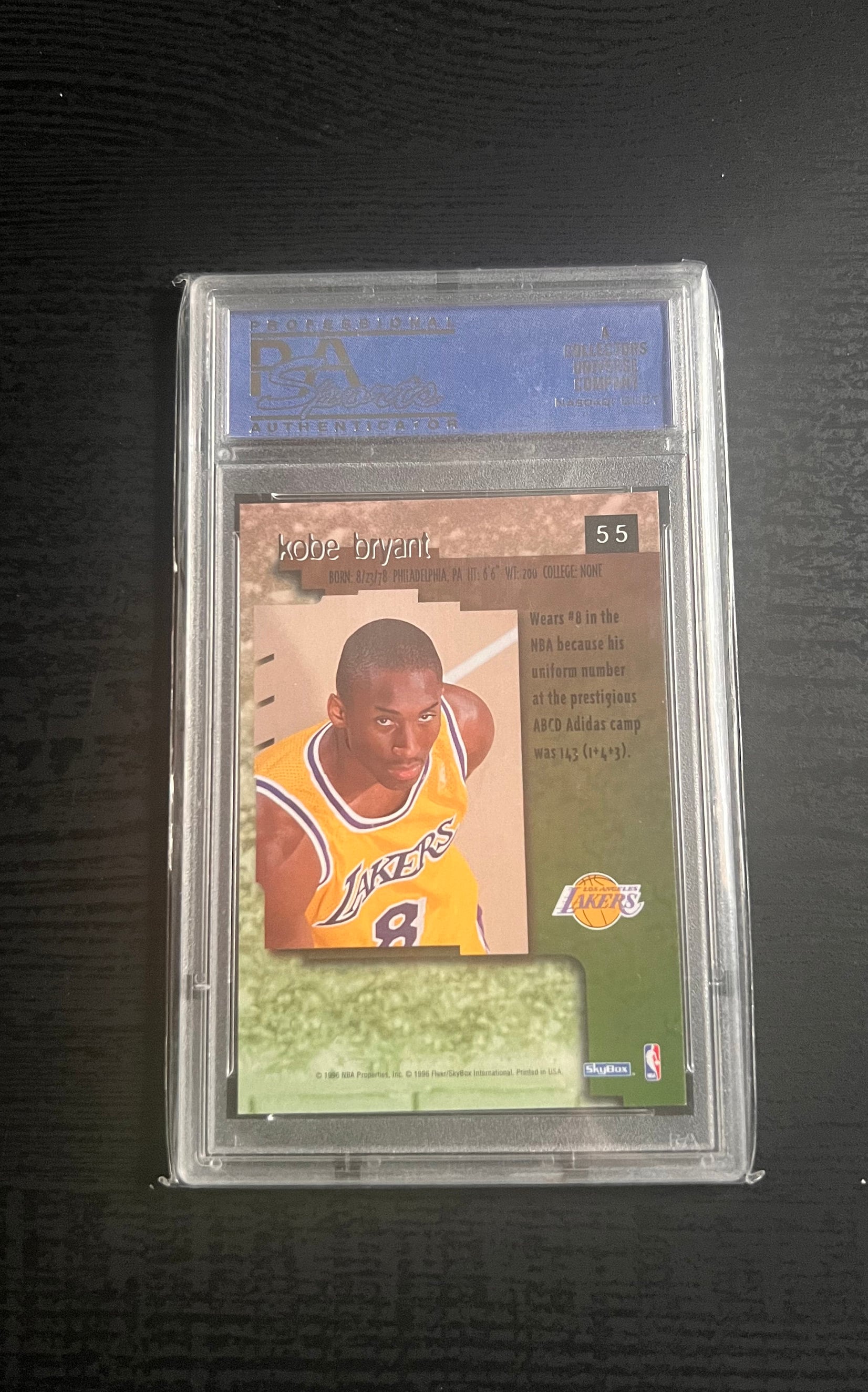 1996 Skybox Premium #55 Kobe Bryant PSA 8 Near Mint-mint 