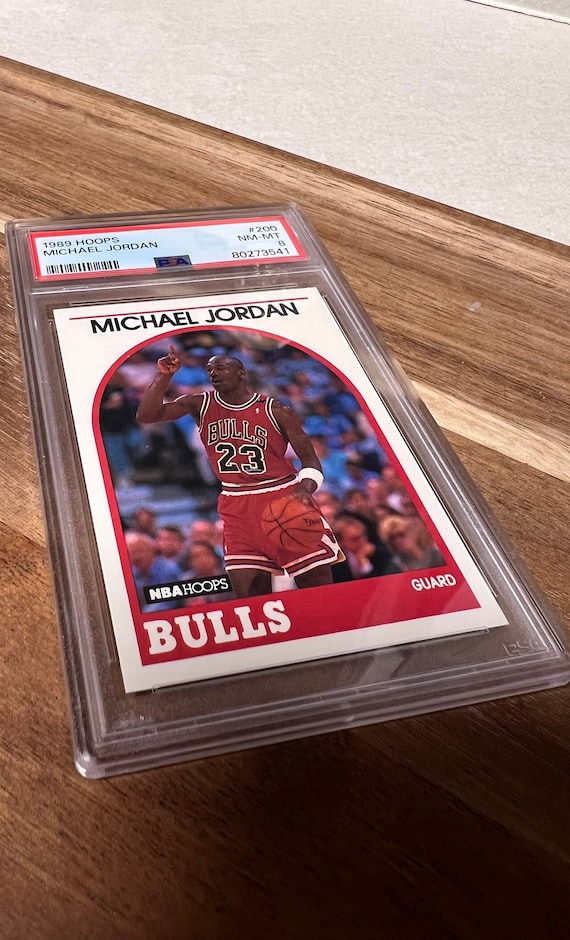 1989 Hoops 200 Michael Jordan PSA 8 Iconic Chicago Bulls Guard Basketball Card Etsy