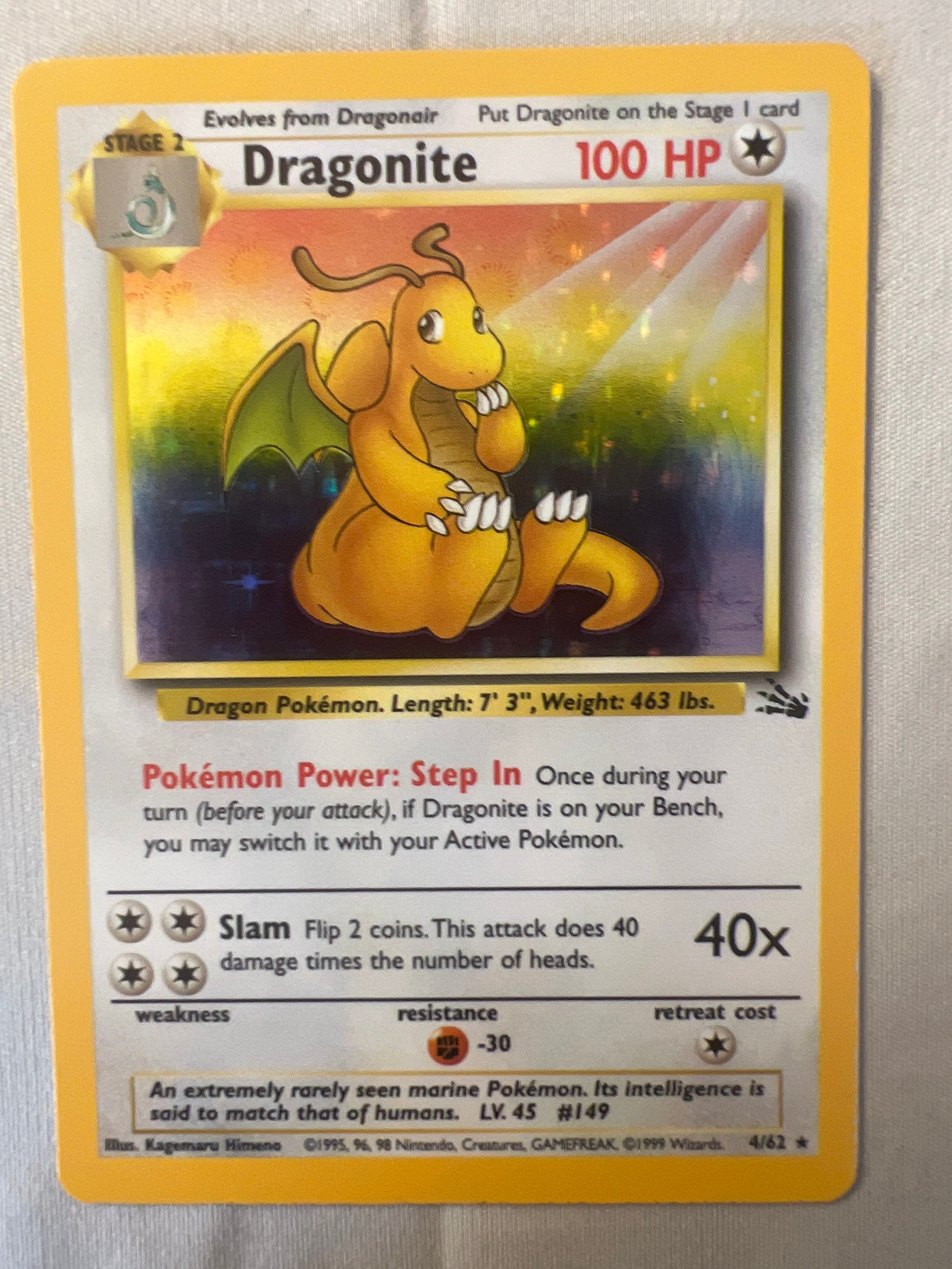 Base Set Dragonite - Etsy