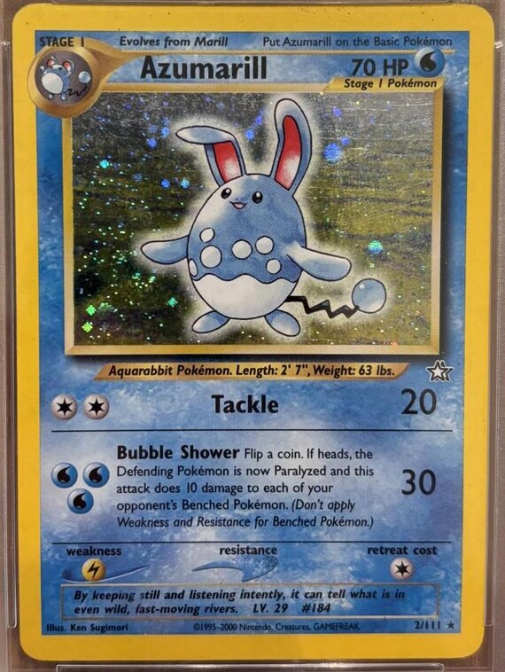 2000 Azumarill Holographic Neo Genesis PSA 5 – Vintage Pokémon