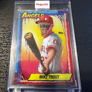 Topps Mike Trout Project 70 Cartão colecionável de beisebol em perfeitas condições