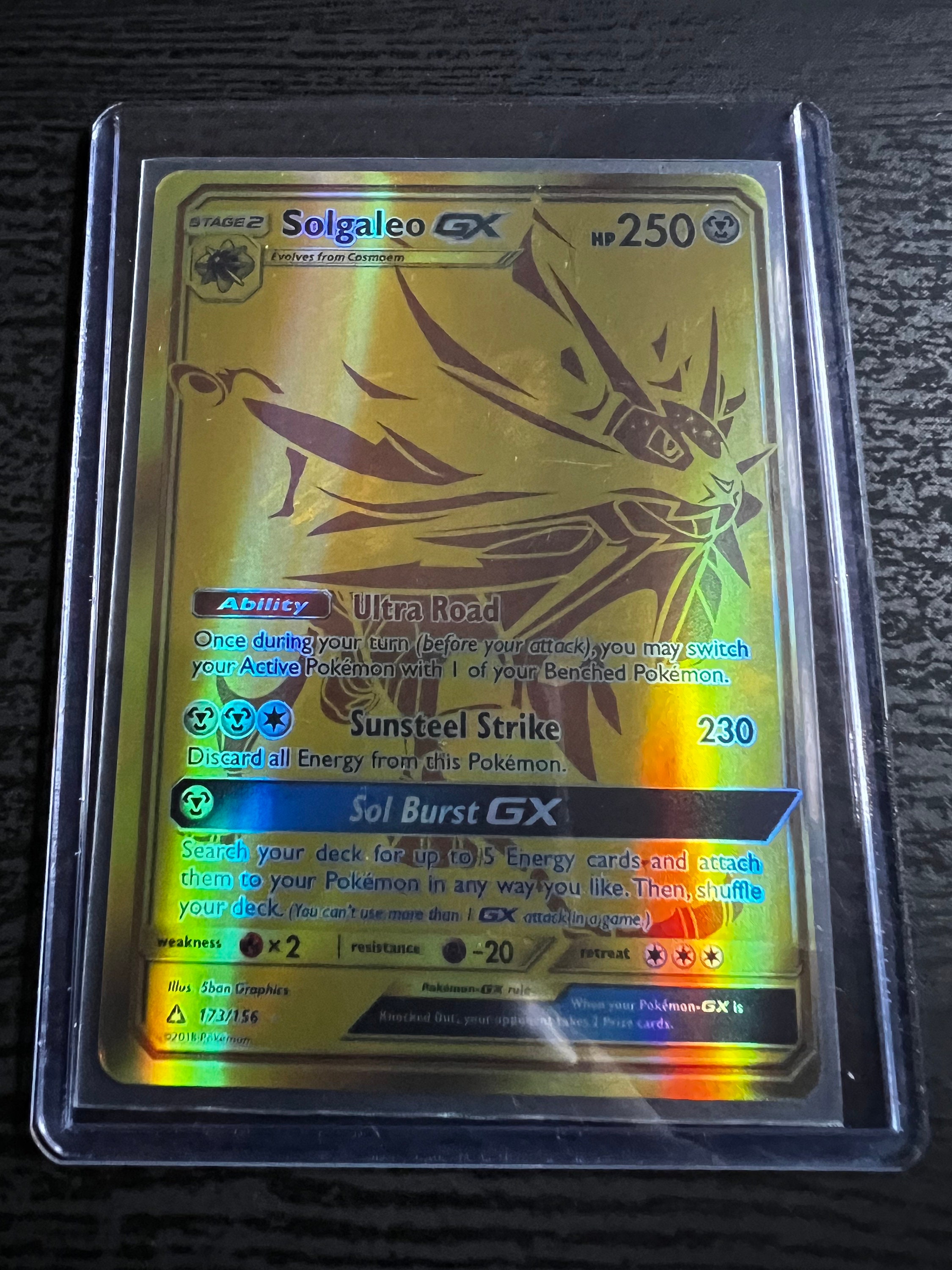 Should I send my Solgaleo GX - 173/156 gold card to get PSA graded? if so  what grade do you think it would be? : r/PokemonTCG