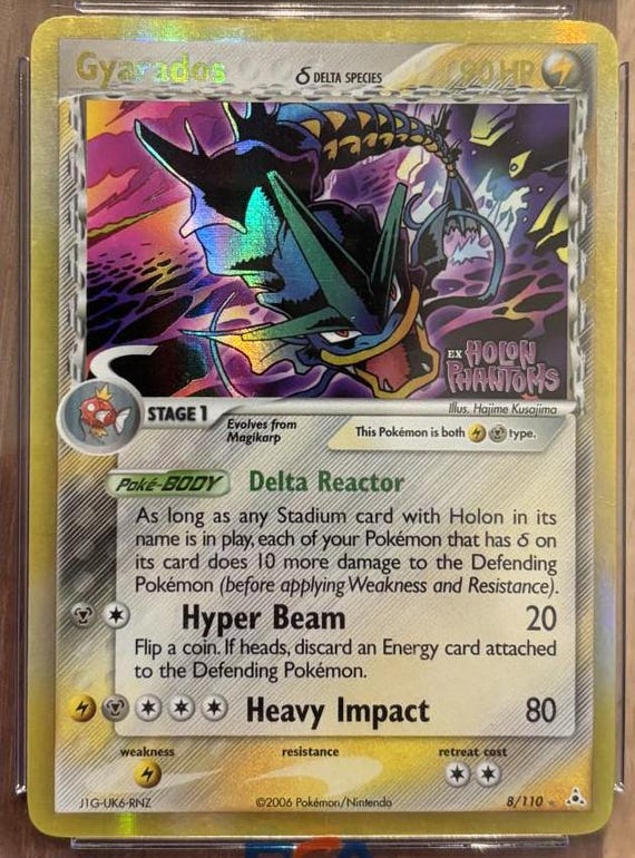 Gyarados EX Holon Phantoms Reverse Holographic CGC 5.5  Rare Pokmon Card  - Etsy