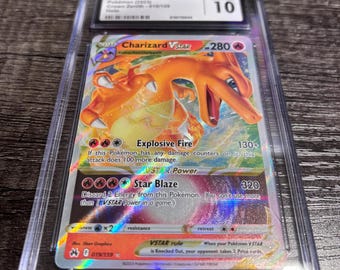Charizard Vstar - Crown Zenith Graded CGC 10 - Pokémon Trading