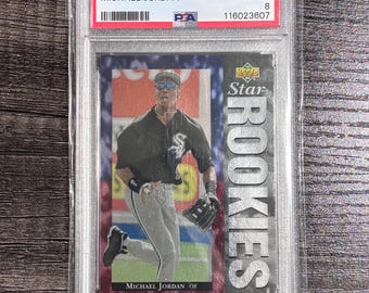 Carta da baseball Upper Deck Michael Jordan Star Rookies del 1994, 19 PSA 8, da collezione, nuova di zecca