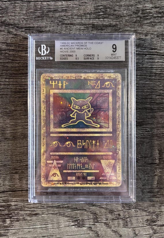 graded ancient mew card Ancient Mew - 1 / Promo (MCAP) Japanese Exclusive - Light Play (Graded main image 1