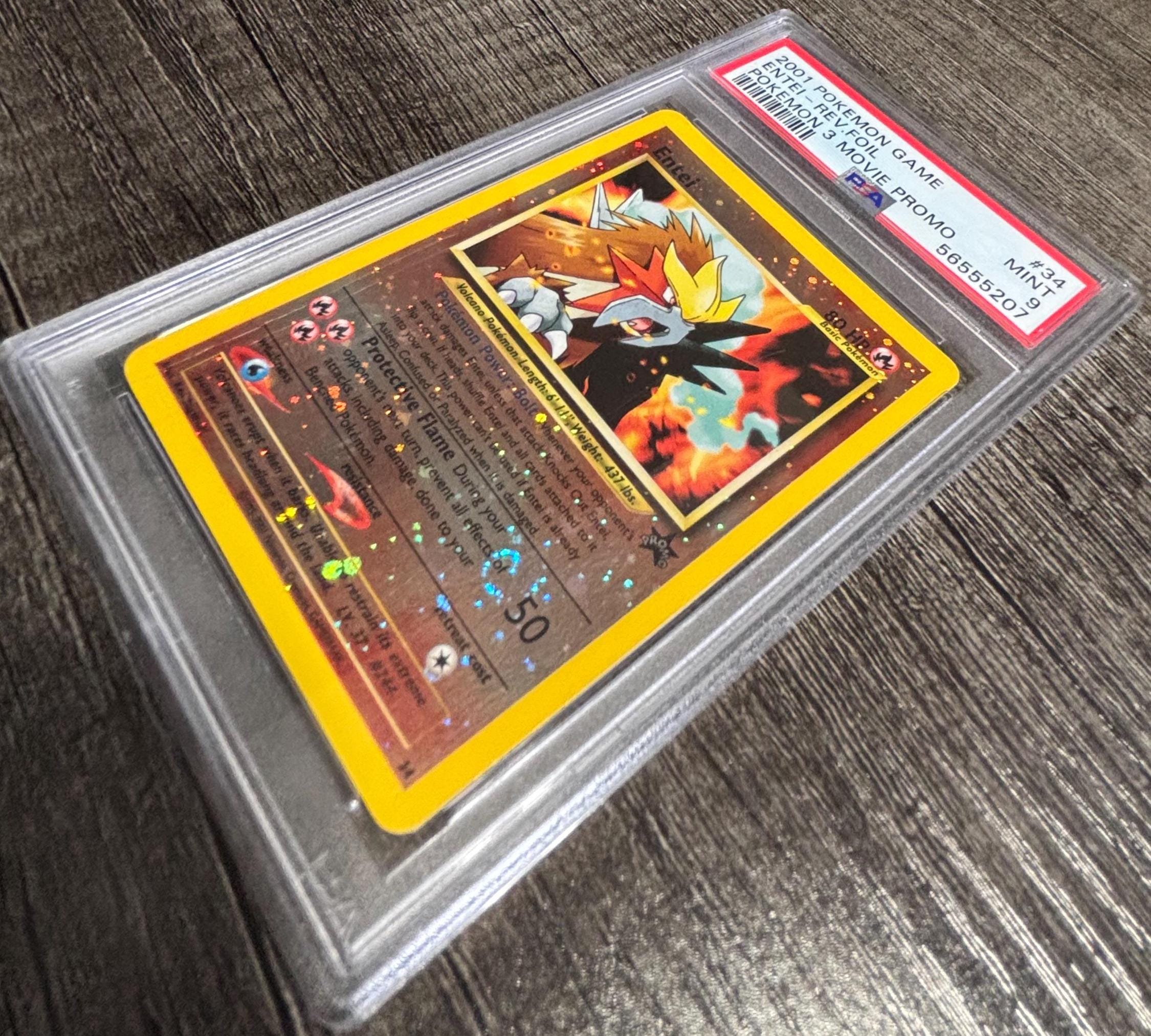 2001 Entei Reverse Holo-foil Movie Promo PSA 9  Iconic Pokmon Card,  High-grade Collectible - Etsy