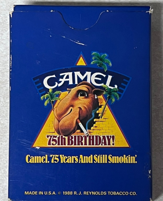 1988 Camel Cigarettes 75th Birthday Deck of Playing Cards - A Vintage  Tobacco Collectible