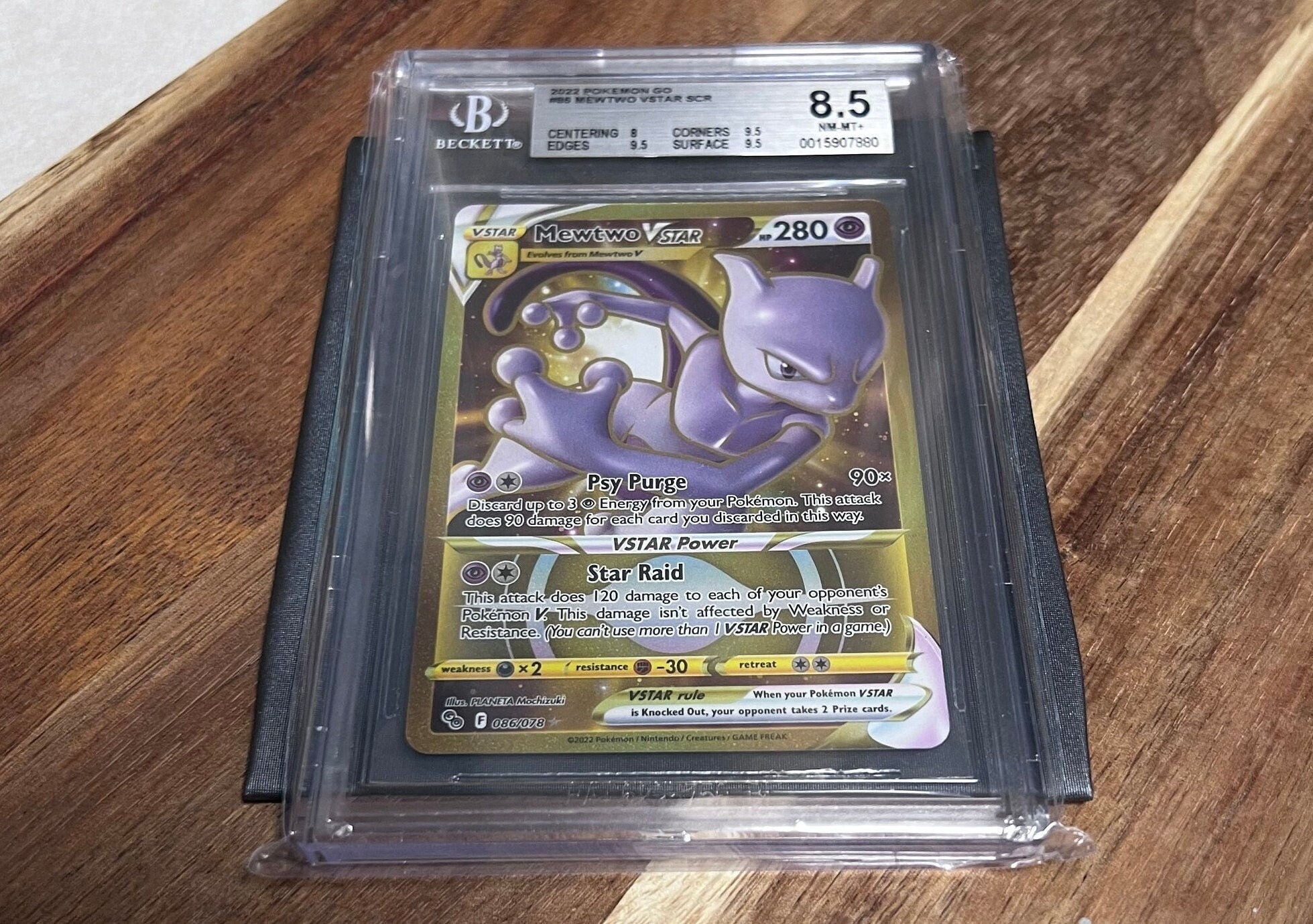 gold mewtwo card pokemon go Mewtwo VSTAR Pokemon GO 086/078 Gold Secret PSA 10 – TBC Games