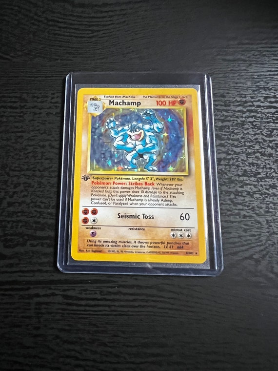 1999 First Edition Base Set Machamp Holographic Shadowless Pokmon Trading  Card - Rare Elite Trading Card - Etsy