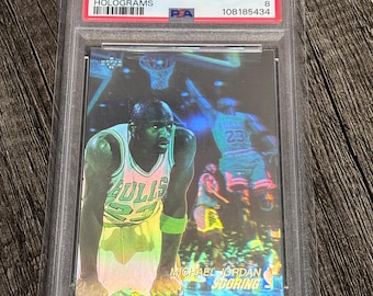 1991 Upper Deck Michael Jordan AW1 Hologram PSA 8 Mint Award