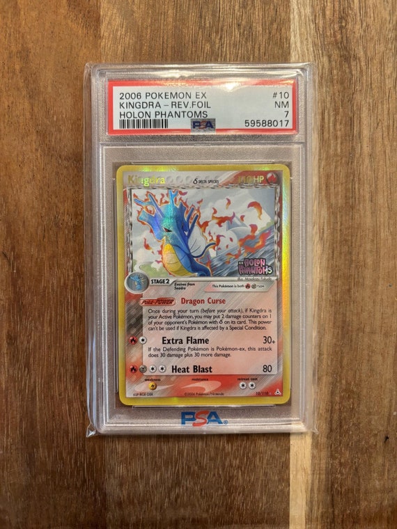 Kingdra EX Holon Phantoms Delta Species Reverse Holo PSA 7 – Rare