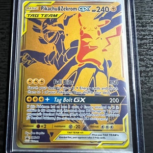 Unofficial Artist Made Pikachu & Zekrom-gx 184/181 Rainbow 