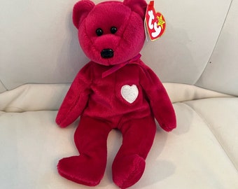 Ty Beanie Baby Valentina 1999 Raro e ritirato con etichette