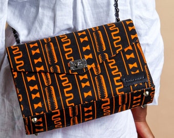 Didi shoulder bag | work bag for women | Evening bags for her | African fabric bag for ladies | Mother's best gift| Gift under 100 for women