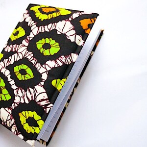 African prints notebooks Handmade journal Stylish notebooks padded notebooks gift for her colourful Stationery Office gift image 2