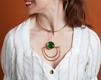 Brass choker | Amazing gift for her | Statement necklace for her | Unique gift for her  | African necklace | African jewelry