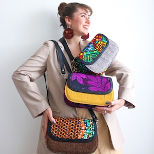 Etsy Designs Awards 2021 Finalist /African crossbody bag/ Wax prints pouch/Stylish African Handbag Women crossbody bags African prints bag image 6