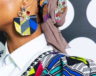 Handmade earrings / Occasion earrings / African prints earrings