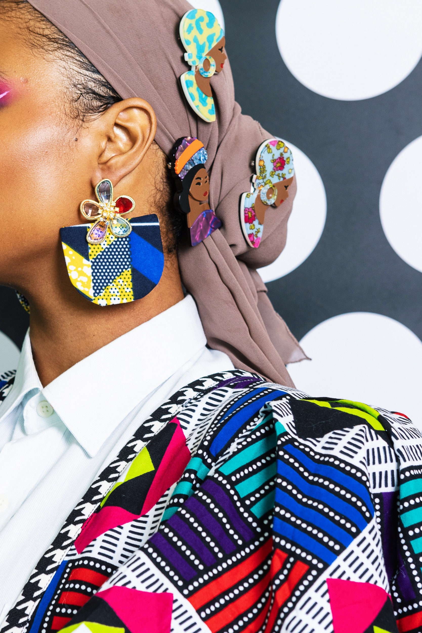 Handmade Earrings/Occasion African Prints
