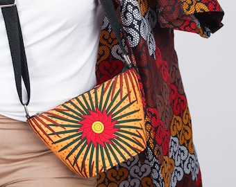 Mini Bloom crossbody bag | African prints easy to wear bag