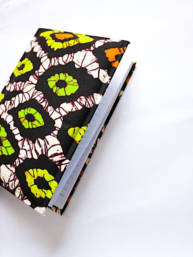 African prints notebooks Handmade journal Stylish notebooks padded notebooks gift for her colourful Stationery Office gift image 2