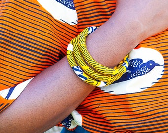 Handmade bangles set of 3| statement bracelets | Perfect gift for her | African bangles | Afrochic accessories | African prints accessories