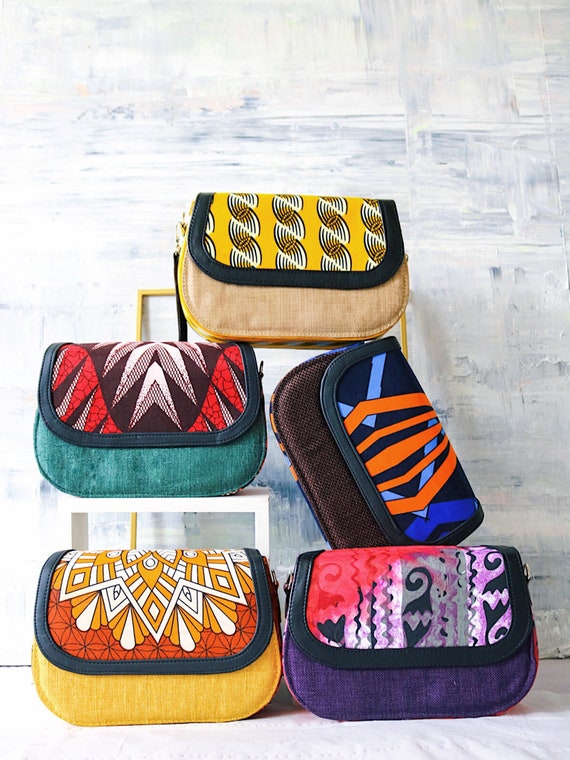 Designs Awards 2021 Finalist /african Crossbody Bag/ Wax 