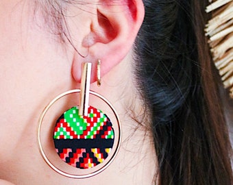 Handmade Didi earrings | Lightweight earrings for her | Ankara print earrings for women | Stylish African print earrings | Best gift for her