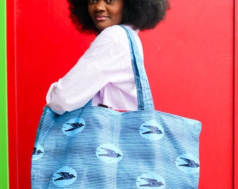 Dak Maxi tote bag | Reversible bag| Waterproof bag| Extra large beach bag | African print bag | Large shopping bag | reusable bag | Afrochic