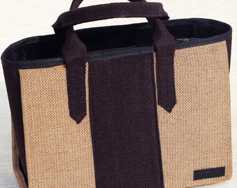 Boxy Jute bag | Handcrafted bag