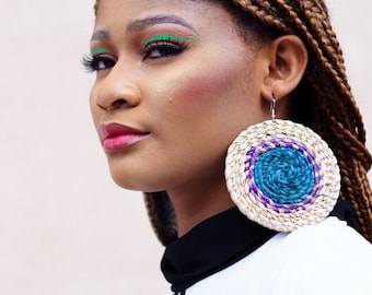 Handmade earrings for her | African prints earrings | Stylish earrings | Gift for her | ecofriendly  earrings | occasion earrings for her |