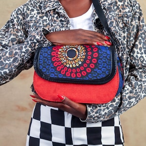 Etsy Designs Awards 2021 Finalist /African crossbody bag/ Wax prints pouch/Stylish African Handbag Women crossbody bags African prints bag image 5
