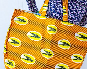 Dak Maxi tote bag | Reversible bag| Waterproof bag| Extra large beach bag | African print bag | Large shopping bag | reusable bag | Afrochic