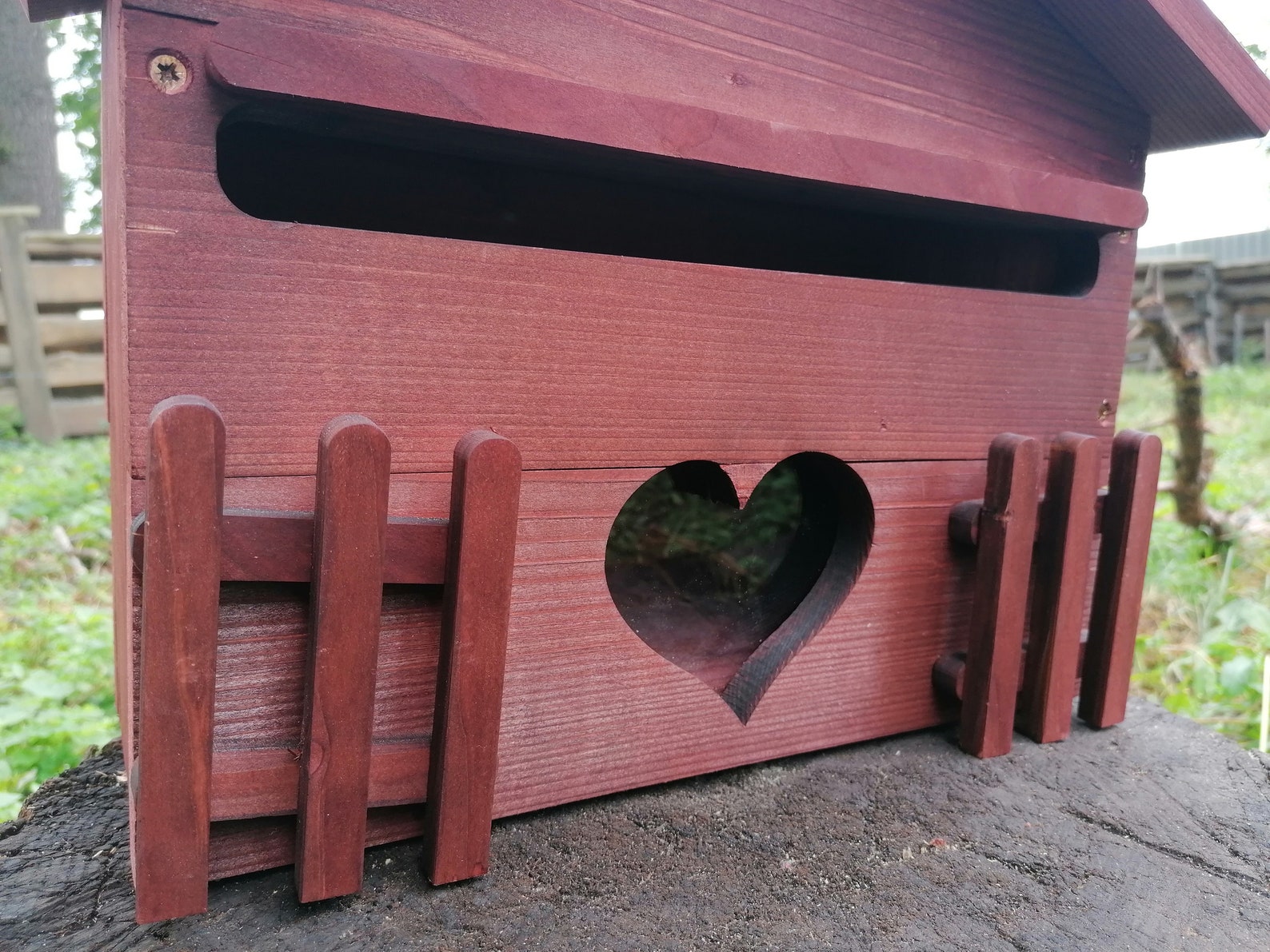 Wall Mount Mailbox Wooden Mail Box Wood Wall Mounted Etsy