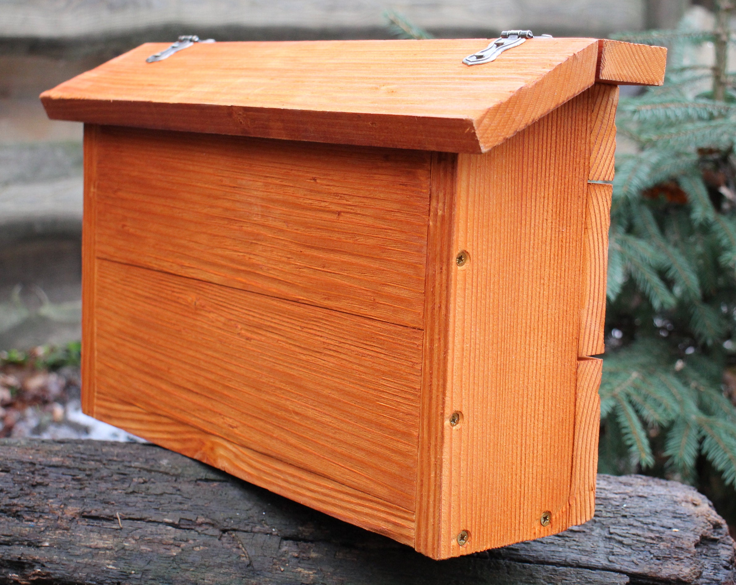 Wall mount mailbox wooden mail box wood wall mounted Etsy