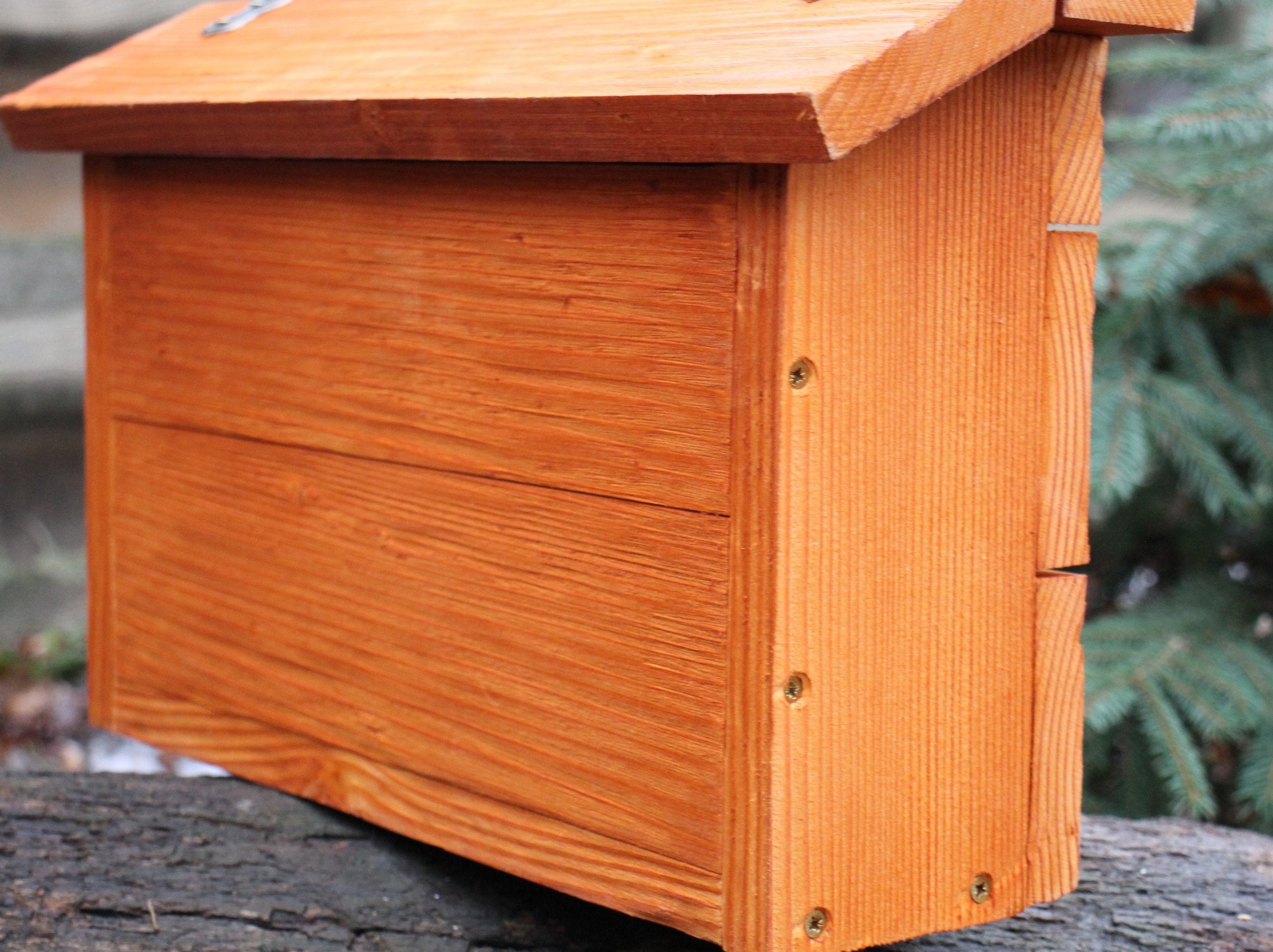 Wall mount mailbox wooden mail box wood wall mounted Etsy