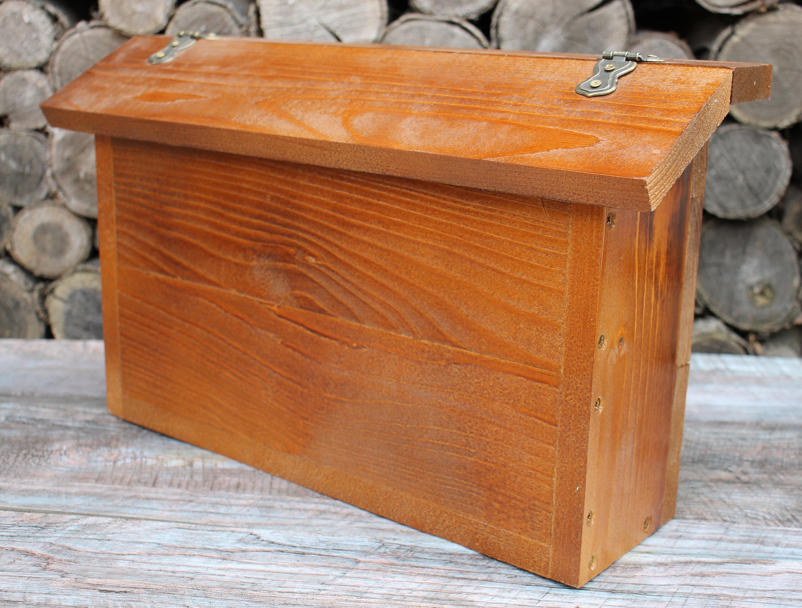 Wall Mount Mailbox Wooden Mail Box Wood Wall Mounted Etsy UK