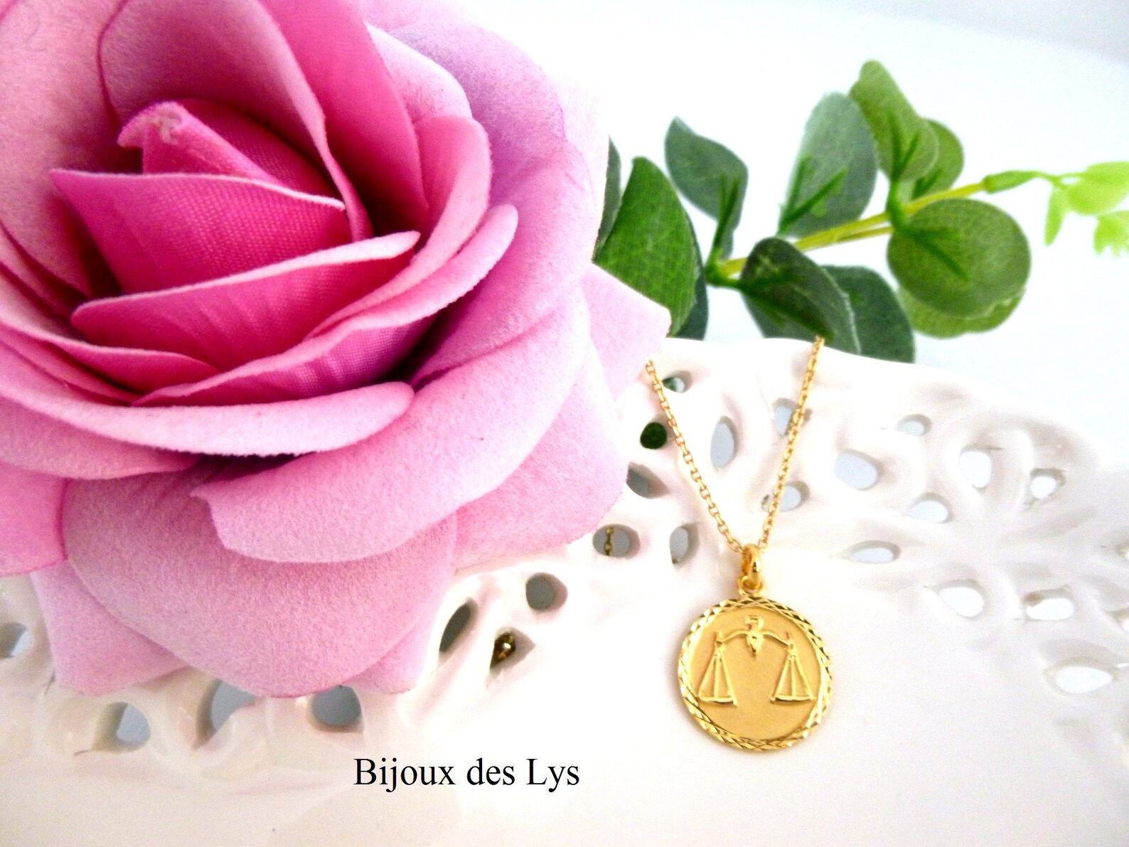 Collier Pendentif Signe Du Zodiaque En Argent 925 Plaqué Or 14k - Pour Homme - Multiple Signes