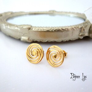 Boucles D'oreilles Boules 5mm Plaqué Or 18 Carats - Neuf Avec étiquettes, Type Puces, Marque Bijouxia