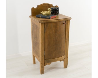 table de chevet de ferme vintage, table de chevet rustique en bois massif, meubles de chambre à coucher anciens