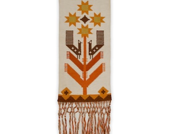 Vintage tapestry by Eva Nemeth | Mid century wool wall hanging | 1960s 70s home decor