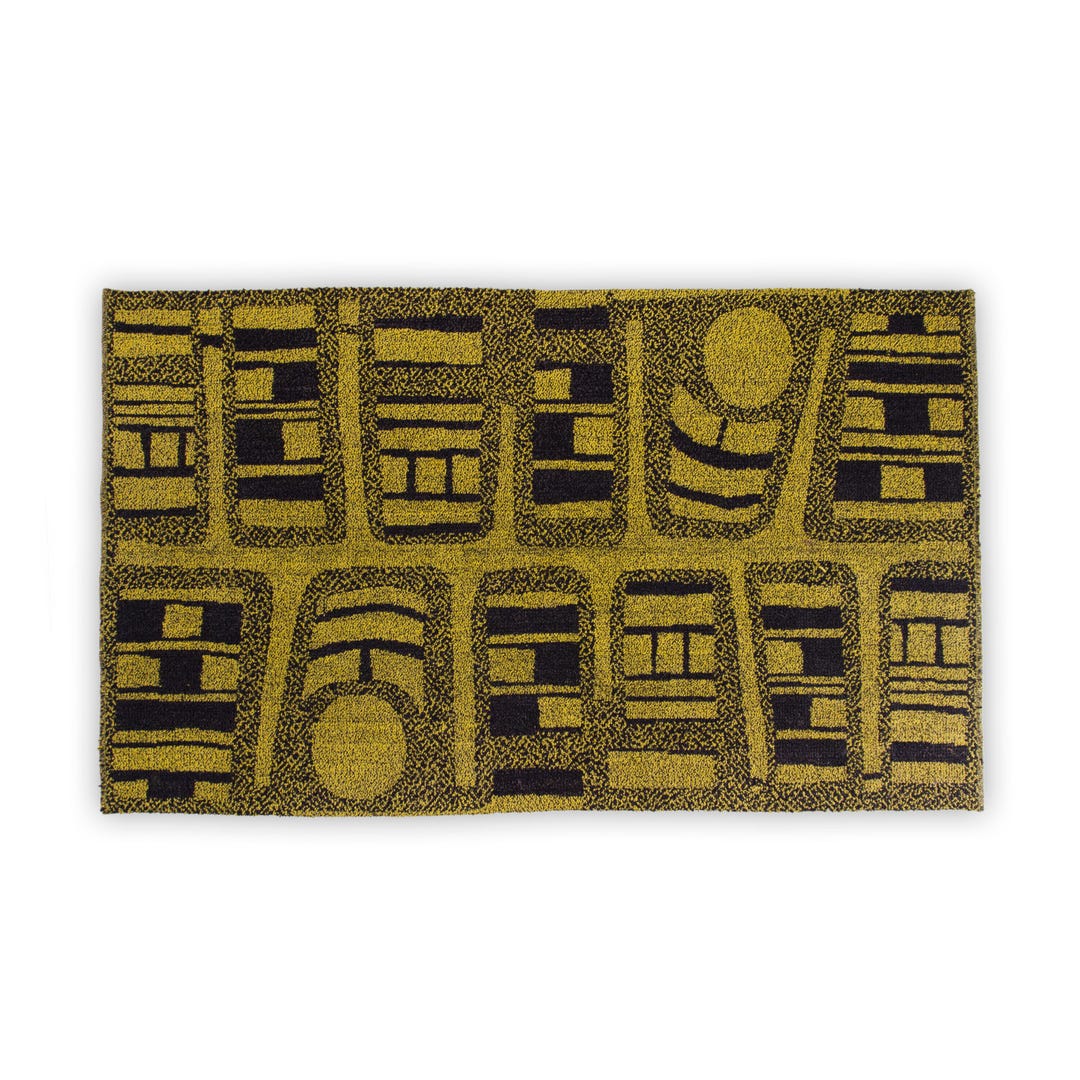 Vintage Space Age Area Rug From 60s 70s, Retro Abstract Rug 3'11 X 6'7 ...