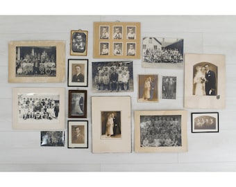 Vintage Photo Collection: Antique Family Photos, Cabinet Cards, Black & White Portraits