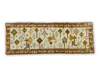 Whimsical Wall Art by Eva Nemeth Tapestry Artist | Earthy Vintage Mid Century Wall Tapestry for Modern Boho Chic or Cottagecore Style