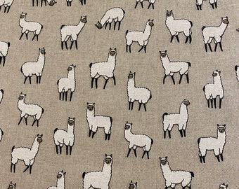 Alpaca/Llama Linen Look fabric - By the metre