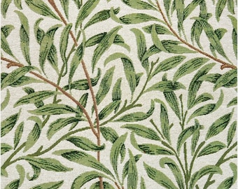 William Morris Willow Bough Tapestry Style/Gobelin fabric - Sage - by the metre/half metre