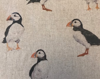 Puffin Leinenoptik Stoff